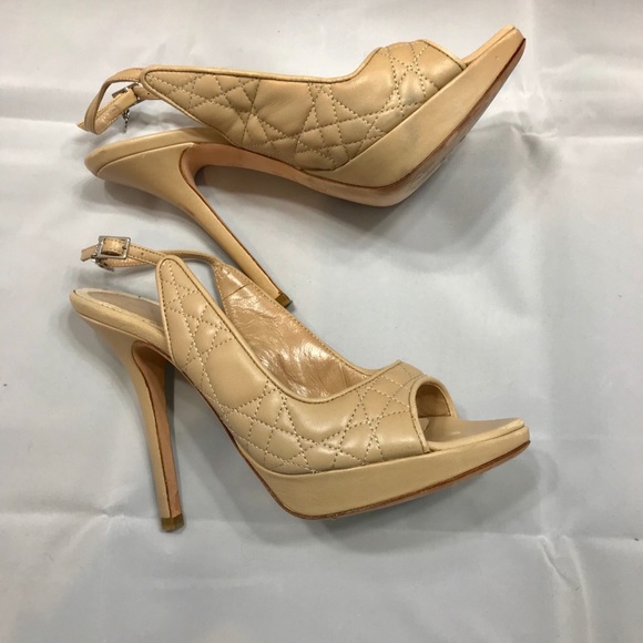 Dior Shoes - 🇮🇹Christian Dior Sandals Heels Slingback Leather